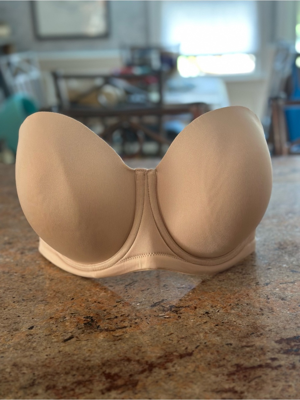 Wacoal Beige Strapless Molded Bandeau Bra